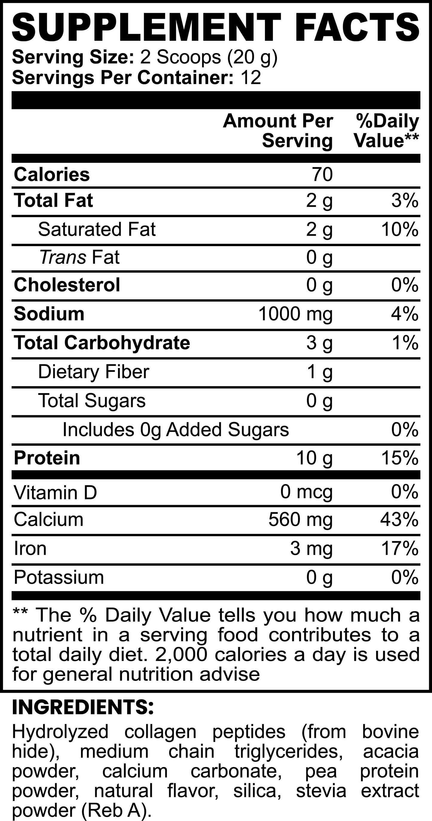 AntiBloat - vanilla flavor powder